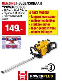 Powerplus benzine heggenschaar powxg50300-Powerplus