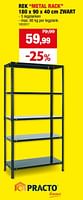 Promoties Rek metal rack - Practo - Geldig van 11/09/2024 tot 22/09/2024 bij Hubo