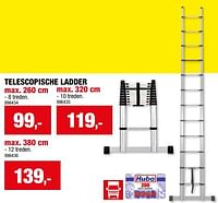 Telescopische ladder-Huismerk - Hubo 