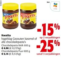 Kwatta hagelslag gezouten karamel of alle chocoladepasta’s-Kwatta