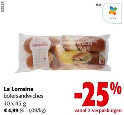 La lorraine botersandwiches