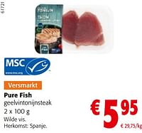 Pure fish geelvintonijnsteak-Pure Fish