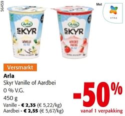 Arla skyr vanille of aardbei