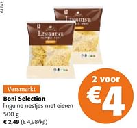 Boni selection linguine nestjes met eieren-Boni