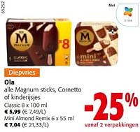 Ola alle magnum sticks, cornetto of kinderijsjes-Ola