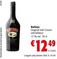 Baileys original irish cream crèmelikeur-Baileys