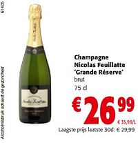 Champagne nicolas feuillatte grande réserve brut-Champagne