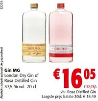 Gin mg rosa distilled gin-Gin MG