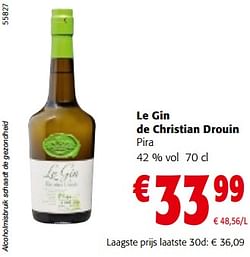 Le gin de christian drouin pira