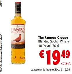 The famous grouse blended scotch whisky