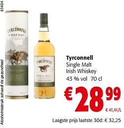 Tyrconnell single malt irish whiskey