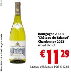 Bourgogne a.o.p. château de talancé chardonnay 2023 albert bichot