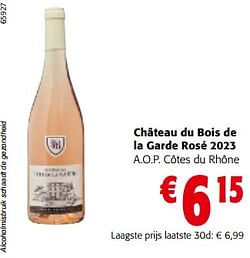 Château du bois de la garde rosé 2023 a.o.p. côtes du rhône