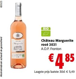 Château marguerite rosé 2021 a.o.p. fronton