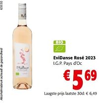 Evidanse rosé 2023 i.g.p. pays d’oc-Rosé wijnen