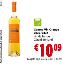 Genora vin orange gérard bertrand