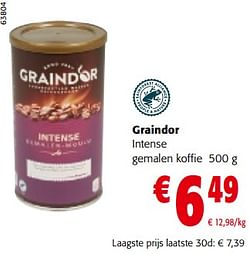 Graindor intense gemalen koffie