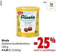 Ricola zwitserse kruidenbonbons-Ricola