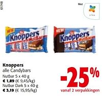 Promoties Knoppers alle candybars - Knoppers - Geldig van 11/09/2024 tot 24/09/2024 bij Colruyt