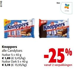 Knoppers alle candybars