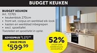 Budget keuken-Huismerk - Zelfbouwmarkt