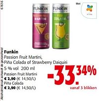 Funkin passion fruit martini, piña colada of strawberry daiquiri-Funkin