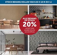 Alle behang op stock 20% lager dan aanbevolen adviesprijs-Huismerk - Zelfbouwmarkt