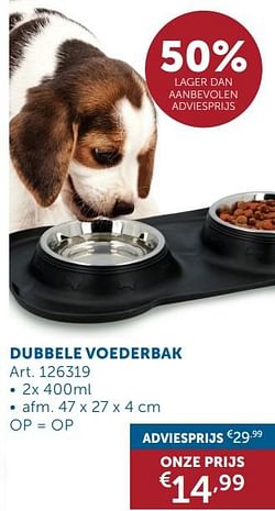 Dubbele voederbak