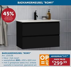 Badkamermeubel romy