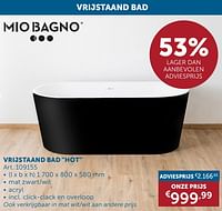 Vrijstaand bad hot-Mio Bagno