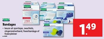 Promoties Bandages - Sensiplast - Geldig van 18/09/2024 tot 24/09/2024 bij Lidl