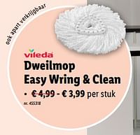 Promoties Dweilmop easy wring + clean - Vileda - Geldig van 18/09/2024 tot 24/09/2024 bij Lidl