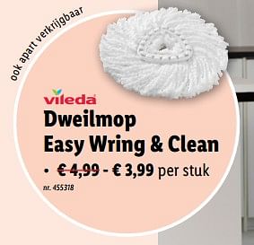 Promoties Dweilmop easy wring + clean - Vileda - Geldig van 18/09/2024 tot 24/09/2024 bij Lidl