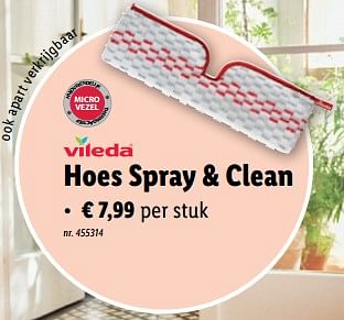 Promoties Hoes spray + clean - Vileda - Geldig van 18/09/2024 tot 24/09/2024 bij Lidl