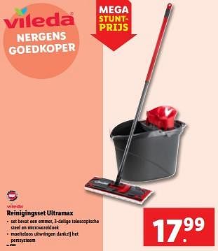 Promoties Reinigingsset ultramax - Vileda - Geldig van 18/09/2024 tot 24/09/2024 bij Lidl