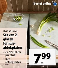 Set van 2 glazen fornuisafdekplaten-Livarno