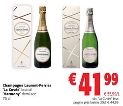 Champagne laurent-perrier la cuvée brut