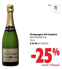 Champagne pol gardere brut premier cru