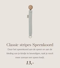 Classic stripes speenkoord-Huismerk - Babypark