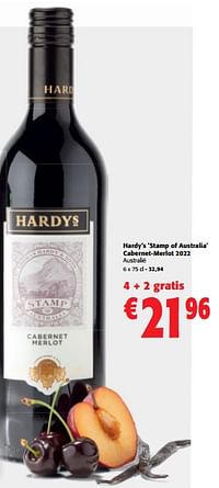 Hardy`s stamp of australia cabernet-merlot-Rode wijnen