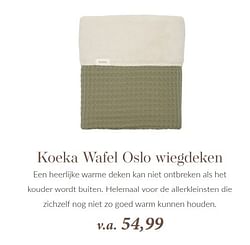 Koeka wafel oslo wiegdeken