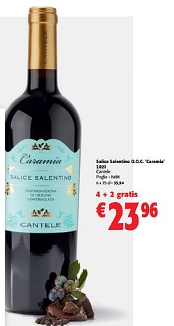 Salice salentino d.o.c. caramia 2021 cantele