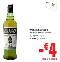 William lawson`s blended scotch whisky