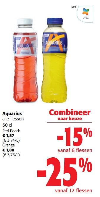 Promoties Aquarius alle flessen - Aquarius - Geldig van 11/09/2024 tot 24/09/2024 bij Colruyt