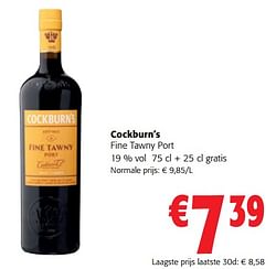 Cockburn`s fine tawny port