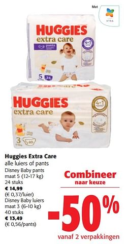 Huggies extra care alle luiers of pants