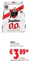 Promoties Jupiler alcoholvrij bier - Jupiler - Geldig van 11/09/2024 tot 24/09/2024 bij Colruyt