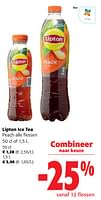 Promoties Lipton ice tea peach - Lipton - Geldig van 11/09/2024 tot 24/09/2024 bij Colruyt