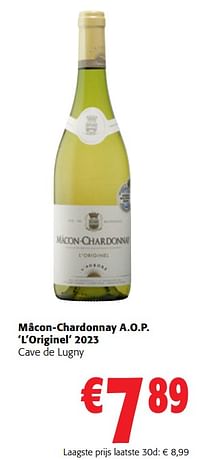 Mâcon-chardonnay a.o.p. l`originel-Witte wijnen