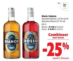 Marie galante aperitivo bianco of aperitivo rosso